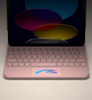 Etui z klawiaturą do iPad 11" 2025 A16 (11 gen.) / iPad 10.9" 2022 (10 gen.), Dexnor Magnetic Keyboard Touchpad, różowe