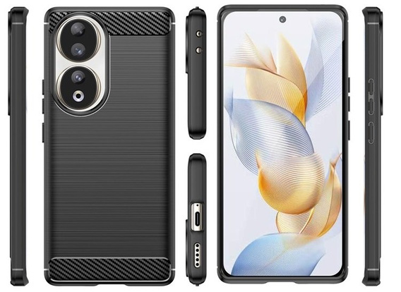 Etui do Honor 90, karbonowe czarne
