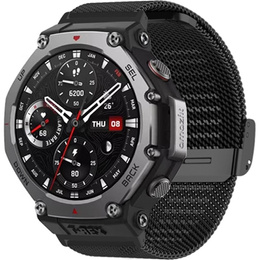 Bransoleta Milanese do Amazfit T-Rex 3, Czarna