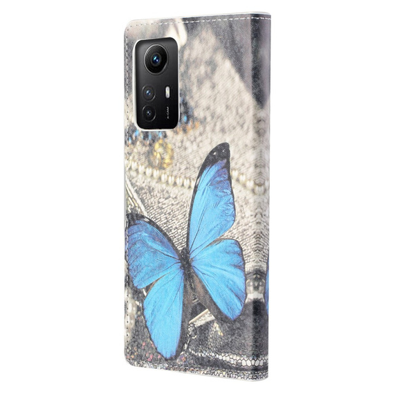 Etui z klapką do Xiaomi Redmi Note 12S, Wallet, Butterfly