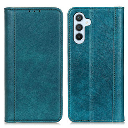 Etui do Samsung Galaxy A35 5G, Wallet Litchi Leather, zielone