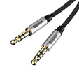Kabel audio mini jack 3,5mm AUX Baseus Yiven 1m - czarno-srebrny