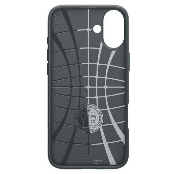 Etui Spigen Liquid Air do iPhone 16 – kolor Abyss Green + Szkło Hartowane 9H