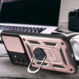 Etui pancerne do Samsung Galaxy S23 FE, CamShield Slide, różowe rose gold