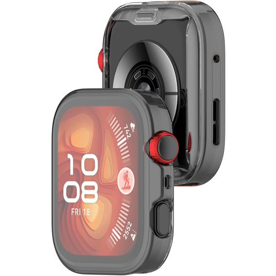 2w1 Etui z Osłoną na ekran do Huawei Watch Fit 4, Przezroczyste