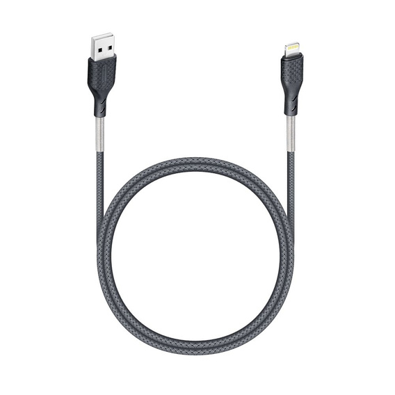 Karbonowy Kabel USB Lightning 12W do Apple CarPlay, 100cm