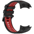 Pasek silikonowy do Garmin Instinct 3 Solar / Instinct 3 AMOLED 45mm – sportowy, czarno-czerwony