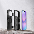 Etui pancerne do iPhone 17 Pro, MagForce MagSafe, czarne