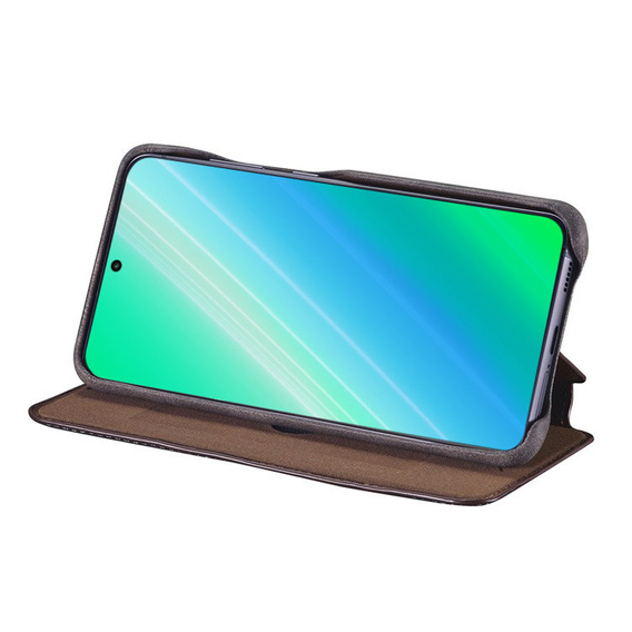 Etui z klapką do Samsung Galaxy S23, ERBORD Retro, brązowe
