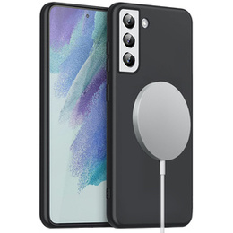 Etui do Samsung Galaxy S21 FE 5G, Silicone MagSafe, czarne