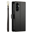 Etui z klapką do Samsung Galaxy A57 5G, Wallet Zipper Pocket, czarne