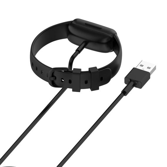 Kabel USB / Ładowarka do Fitbit Inspire 3, Czarna