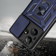 Etui pancerne do Realme GT 7 / 7T, CamShield Slide, niebieskie