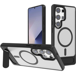 Etui do Samsung Galaxy S25 Ultra, Kickstand Matt Case, do MagSafe, czarne