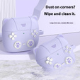 Etui silikonowe do AirPods Pro 3, Kocia Łapka z brelokiem - fioletowe