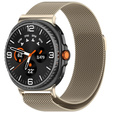 Pasek Bransoleta Milanese do Samsung Galaxy Watch 8 / 8 Classic, Beżowa