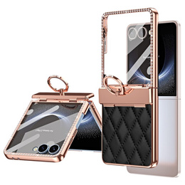 Etui ze szkłem do Samsung Galaxy Z Flip7 5G – czarne