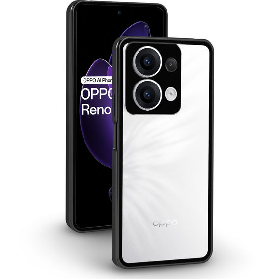 Etui do Oppo Reno 13, Magnetic Dual Glass, czarne