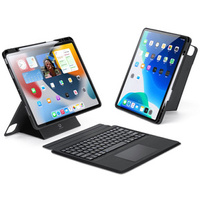 Etui z klawiaturą do iPad Air 13" 2024 (6 gen.) / iPad Pro 12.9" 2020 (4 gen.) / iPad Pro 12.9" 2021 (5 gen.) / iPad Pro 12.9" 2022 (6 gen.) / iPad Air 13" 2025 (7 gen.), Dux Ducis DK Series, czarne