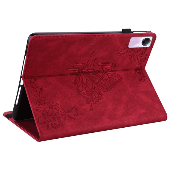 Etui do Xiaomi Redmi Pad SE 11", Motyle, czerwone