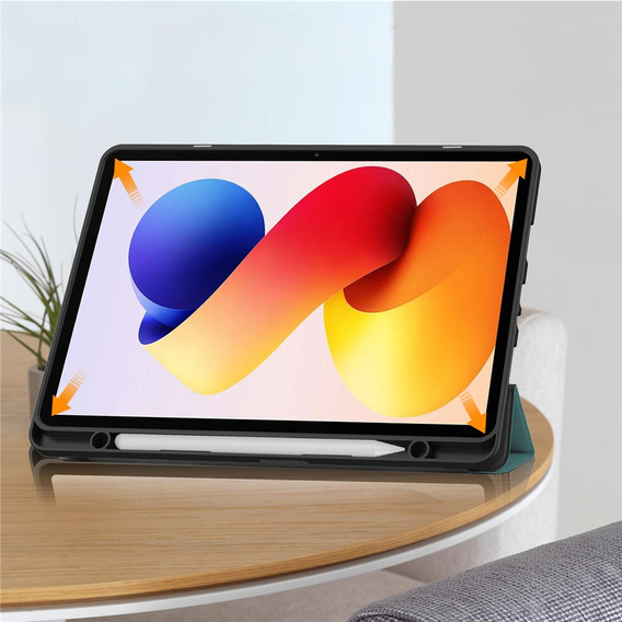 Etui z klapką do Xiaomi Redmi Pad 2 Pro 12,1", Smartcase, zielone