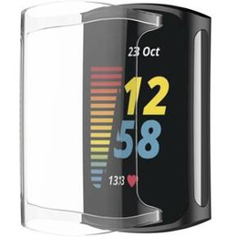 2w1 Etui z Osłoną na ekran do Fitbit Charge 5, Przezroczysty