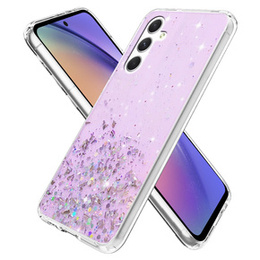 Etui do Samsung Galaxy A54 5G, Glittery, fioletowe