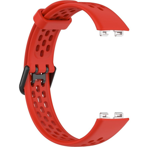 Pasek Silikonowy do Huawei Band 8 / Huawei Band 9 / Huawei Band 10, Czerwony