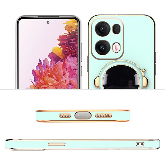 Etui do Oppo Reno 13 Pro, Astronaut, zielone