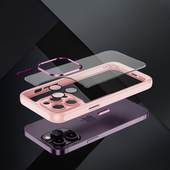 Etui do iPhone 15 Pro Max, ERBORD Impact Guard, różowe