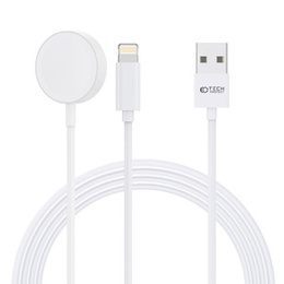 Ładowarka Indukcyjna MagSafe do USB i Lightning, Tech-Protect, Biała