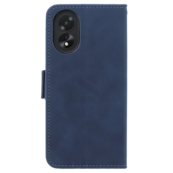 Etui z klapką do Oppo A58 4G, Card Slot, niebieskie