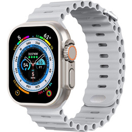 Pasek Silikonowy do Apple Watch 1/2/3/4/5/6/7/8/9/10/11/SE Ultra 1/2/3 42/44/45/46/49mm, Szary
