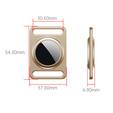 Etui do Apple AirTag, aluminiowe, z karabińczykiem, złote