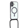 Etui do iPhone 17, Electro MagSafe, czarne + Smycz
