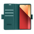 Etui do Xiaomi Redmi Note 13 Pro 4G / Xiaomi Redmi Note 14S / Xiaomi Poco M6 Pro 4G, ERBORD Glossy Litchi, portfel z klapką, zielone