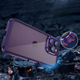 Etui do iPhone 15 Pro, ERBORD Impact Guard, ciemnofioletowe
