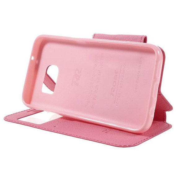 ROAR KOREA Etui Diary View Case do Samsung Galaxy S7 G930, Pink
