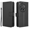 Etui z klapką do OnePlus 12 5G, Wallet Smart Magnet, czarne