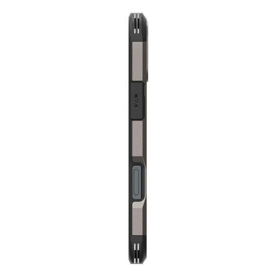 Etui Spigen do iPhone 16, Tough Armor Mag MagSafe, szare + Szkło Hartowane 9H