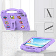 Etui do Lenovo M10 X306 2 Gen /  M10 Plus TB-X606 10.3 / Samsung Tab A 10.1 T510/515 / K10 X6C6, Cute Patterns, z podstawką, Fioletowe
