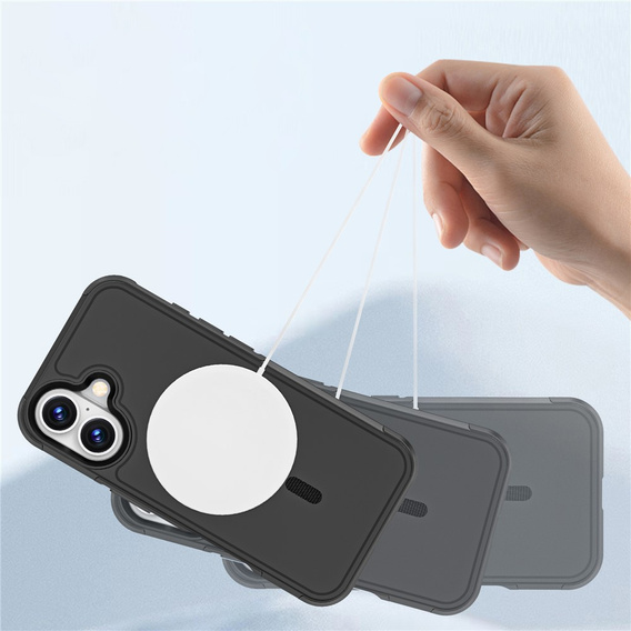 Etui pancerne do iPhone 17, MagForce MagSafe, czarne