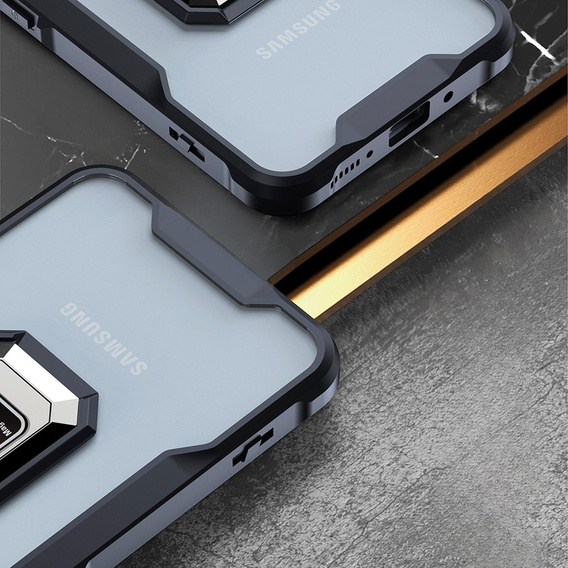 Etui do Samsung Galaxy A54 5G, pancerne z podstawką, czarne