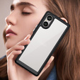 Etui do Sony Xperia 5 V, Fusion Hybrid, przezroczyste / czarne