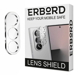 2x Szkło hartowane na aparat ERBORD do Samsung Galaxy Z Fold7 5G, Przezroczyste