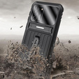 Etui Kickstand Full Cover do Samsung Galaxy S21, Black
