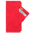 Etui z klapką do Oppo Reno 12FS / 12F, Card Slot, czerwone