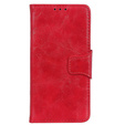 Skórzane Etui Wallet do Motorola Moto E20/E30/E40, Red