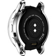 2w1 Etui z Osłoną Silikonową na ekran do Garmin Venu 2 Plus, Srebrne