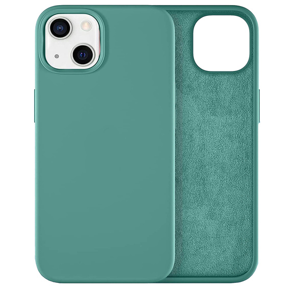Etui do iPhone 14 Plus, Silicone Lite, zielone